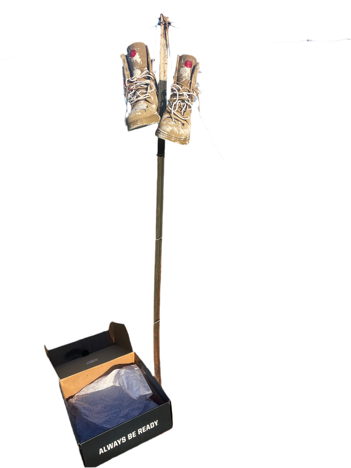 “PLAYED IN PAINT” SAMPLE WORK BOOT