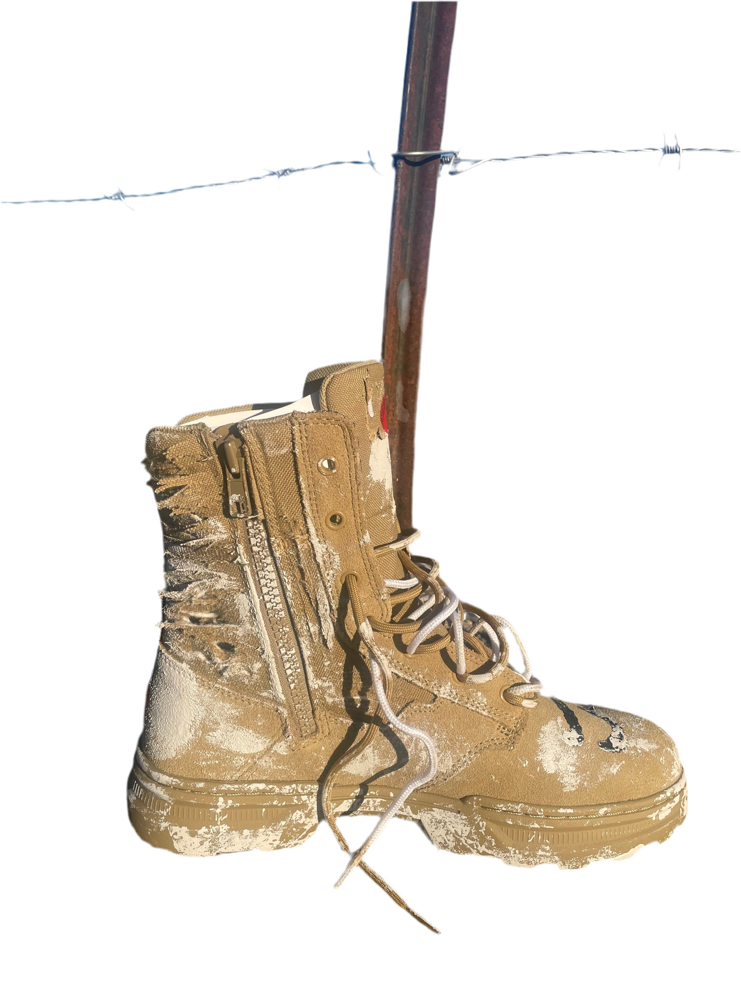 “PLAYED IN PAINT” SAMPLE WORK BOOT
